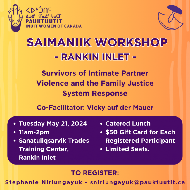 Survivors of Intimate Partner Violence and the Family Justice System Response Workshop